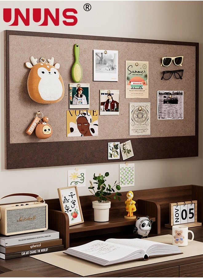 UNUNS Bulletin Board,Large Decorative Felt Bulletin Board Cork Boards Alternative Pin Board Notice Boards for Home Office School,80*120CM  - Image 2