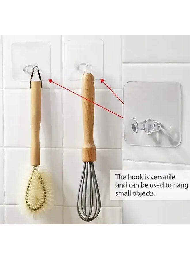 2pcs Heavy Duty Adhesive Wall Hooks No Drill Damage Free Removal Cable Management - Image 5