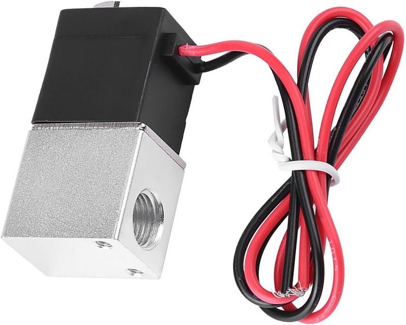 Denash Electric Solenoid Valve, 1/4inch DC 12V 2 Way Normally Closed Electric Solenoid Air Valve, Stainless Steel Solenoid Valve for Air, Gas, Liquid, Water - Image 3