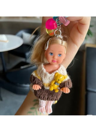 Brown Sweater Bear Pendant