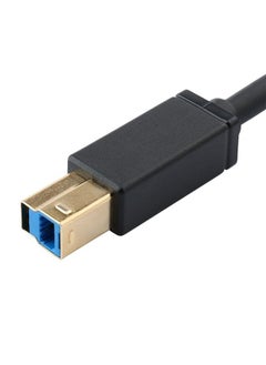 DTech 6 ft Printer Cable USB to USB b Cord Type A 3.0 Square End Male to Male KVM Data Wire for Laptop Computer (6 Feet, Black)  - Image 5