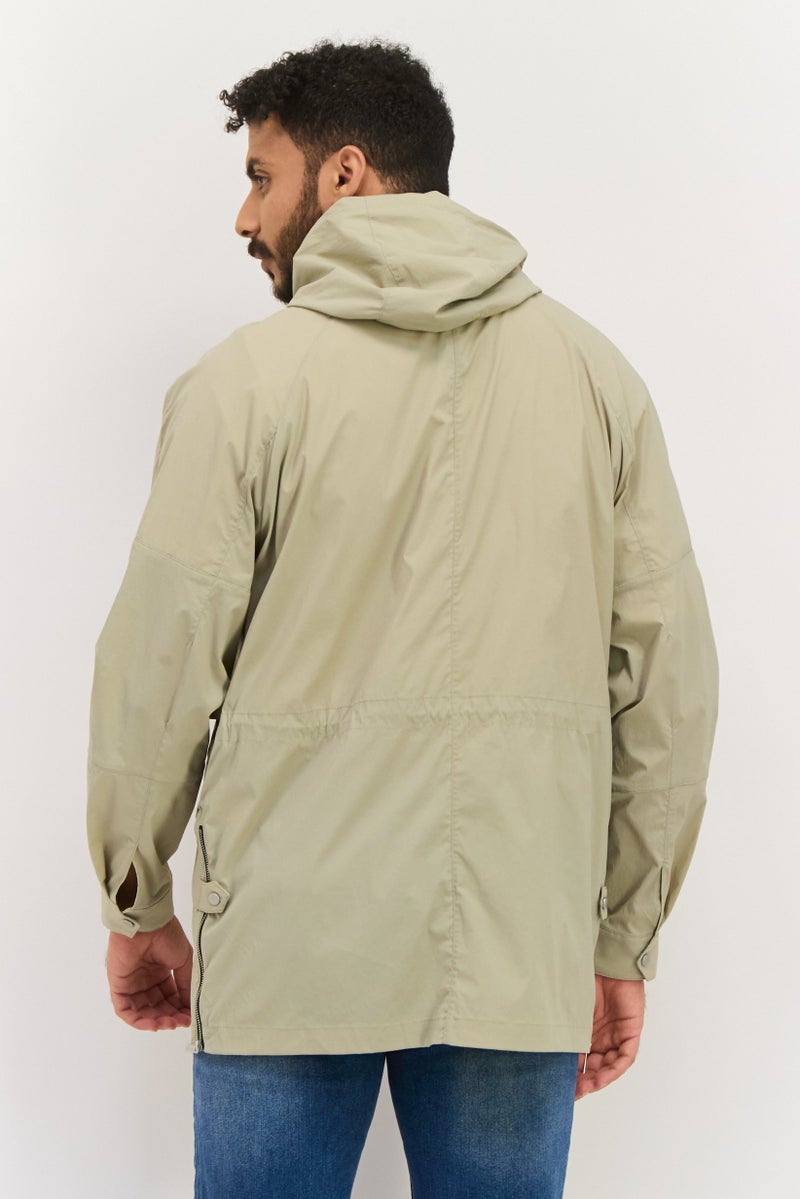 Selected Homme Men Solid Long Sleeve Soft Shell Jacket, Stone Grey - Image 2