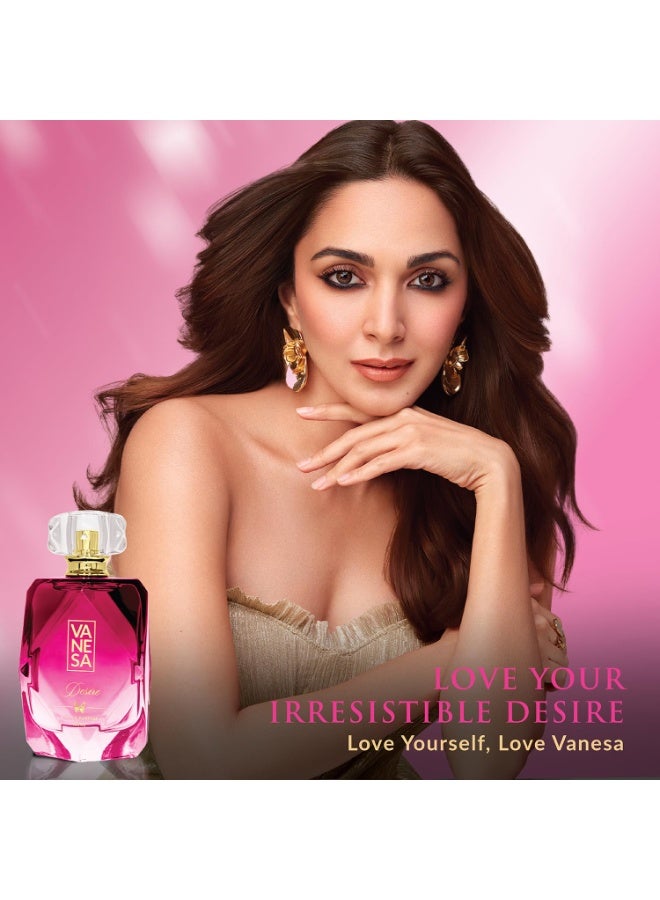 Vanesa عطر Desire للنساء 100 مل | عطر ماء عطر يدوم طويلاً - Image 2