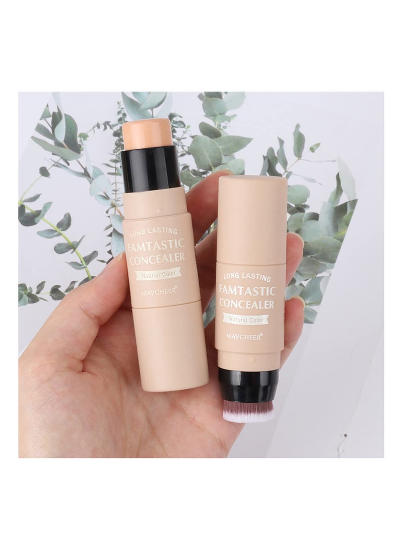 3 Pcs Waterproof Multi Cream Blush Stick with Brush - Lightweight, Long-lasting 2-in-1 Makeup for Cheeks, Lips & Eyeshadow, Easy to Use, Suitable for All Skin Types. - Image 5