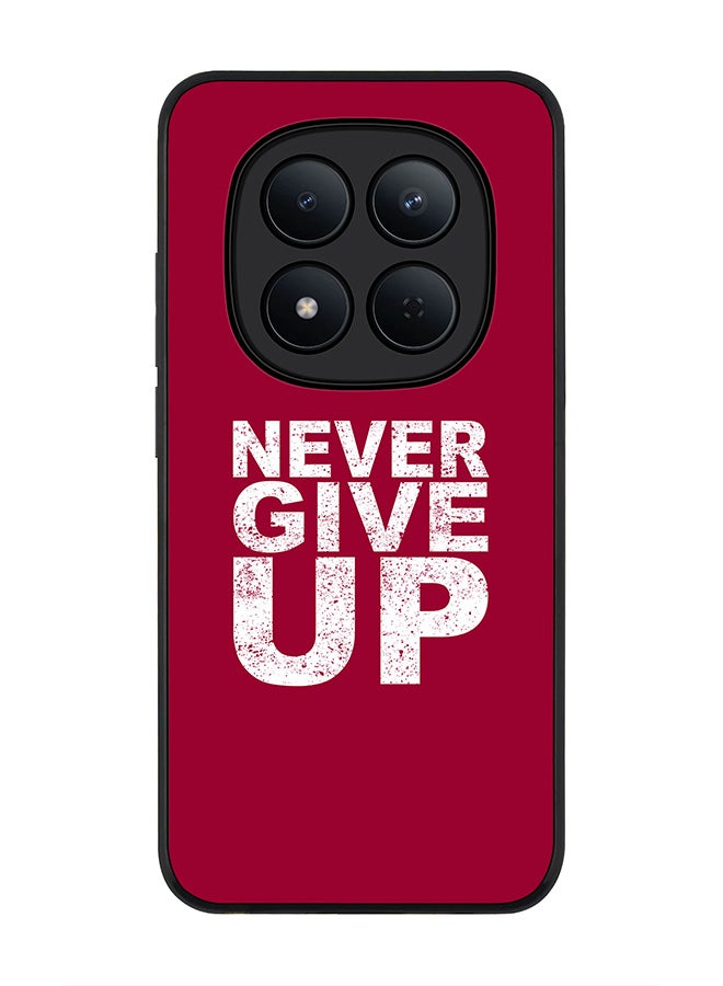 Stylizedd For Xiaomi Redmi Note 15 Pro 5G Case,Slim fit Camera Protection, Shockproof Thin Phone cover  - Never ever give up - Image 1