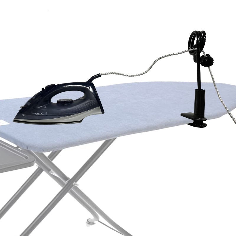 Pmsanzay Flexible Iron Cord Minder Universal Cord Holder for Ironing Board  Flexible Adjustable Steam Iron Cord Minder Keeps Cord Out of The Way  No Irons No Ironing Board
