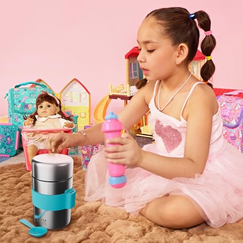 SENS JarJoy Food Jar 480ml for Kids, Additional Spoon, 304 Stainless Steel, hot or Cold up to 6 hrs, School, Picnic, Kids - Berry - Image 3