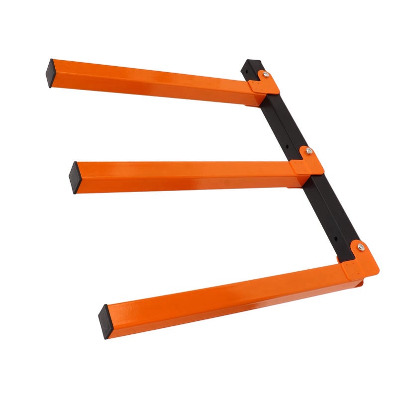 4Pcs Wall Mount Wood Organizer Steel Strong Bearing Space Saving Lumber Storage Metal Rack for Indoor Outdoor Use - Image 3