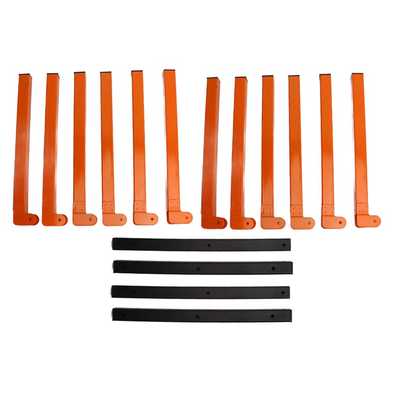 4Pcs Wall Mount Wood Organizer Steel Strong Bearing Space Saving Lumber Storage Metal Rack for Indoor Outdoor Use - Image 1