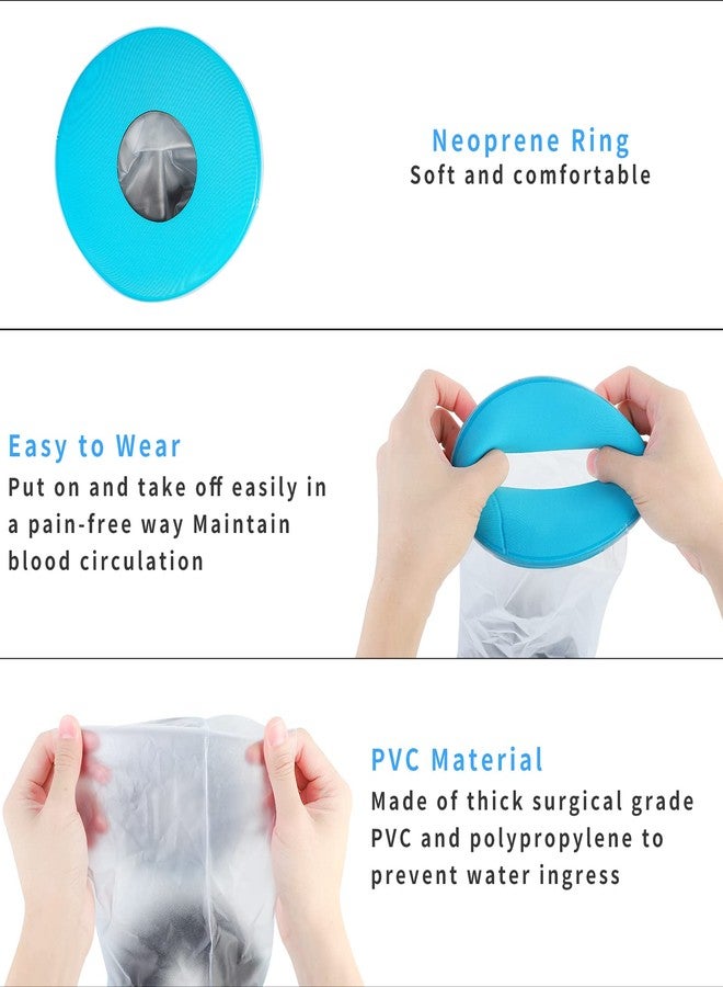 SUPERNIGHT PICC Line Shower Cover, Waterproof PICC Line Covers for Upper Arm, Adult Reusable Watertight Wound Bandage Sleeve Protector for Elbow/Arm - Image 5