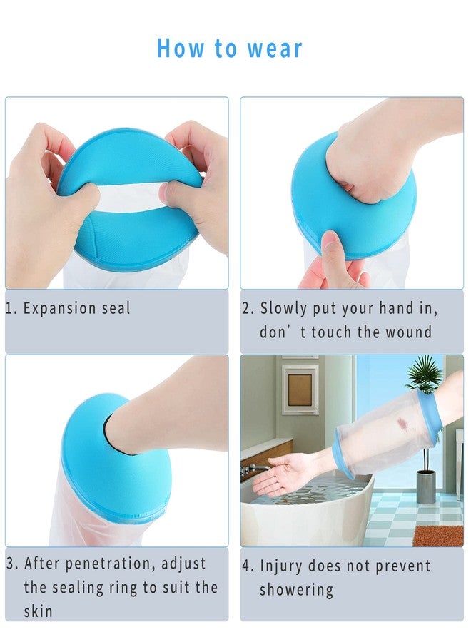 SUPERNIGHT PICC Line Shower Cover, Waterproof PICC Line Covers for Upper Arm, Adult Reusable Watertight Wound Bandage Sleeve Protector for Elbow/Arm - Image 2