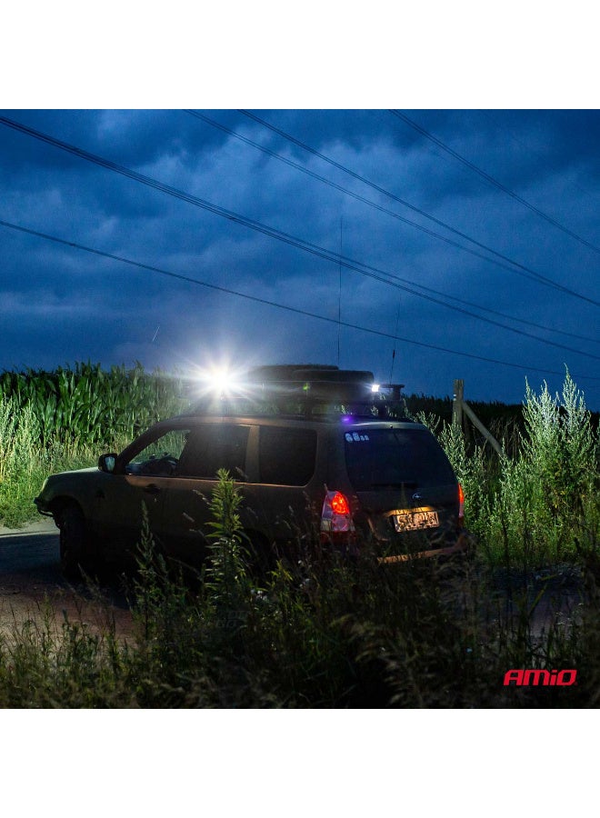 AMIO LED Light Bar 80 LED 9–36V – Combo Beam Work Light for Off-Road, SUV & Truck - Image 3