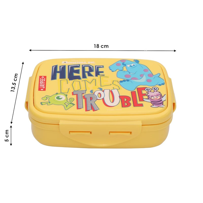 JAYPEE Steel Tek Jr. Insulated Lunch Box Disney, Yellow, 400 ml | Airtight Tiffin Box for School Kids Inner Stainless Steel Mini Box | Bpa Free - Image 4