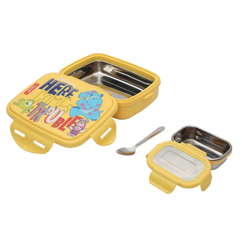 JAYPEE Steel Tek Jr. Insulated Lunch Box Disney, Yellow, 400 ml | Airtight Tiffin Box for School Kids Inner Stainless Steel Mini Box | Bpa Free - Image 3