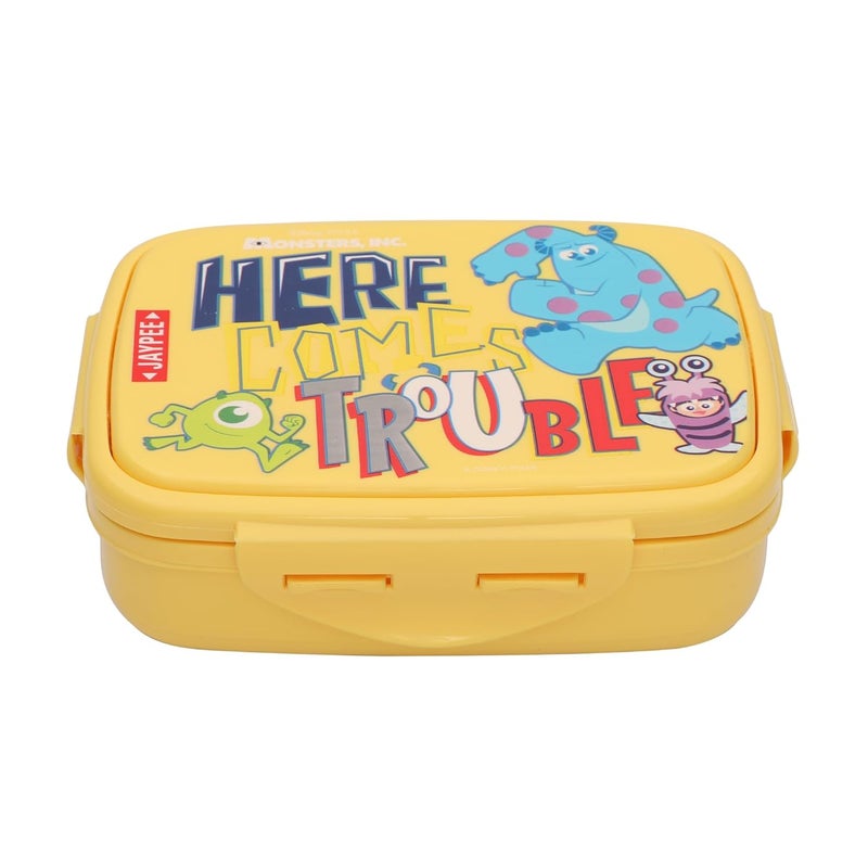 JAYPEE Steel Tek Jr. Insulated Lunch Box Disney, Yellow, 400 ml | Airtight Tiffin Box for School Kids Inner Stainless Steel Mini Box | Bpa Free - Image 1