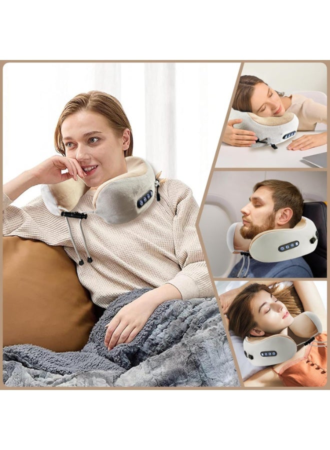 Electric Neck and Shoulder Massager — Heated Shiatsu U-Shape Massage Cushion, Portable Rechargeable Pillow for Home, Car, and Pain Relief - Image 4