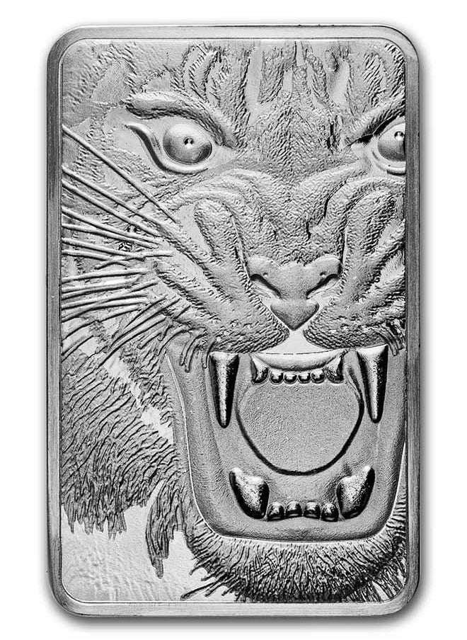 PAMP PAMP Suisse Royal Bengal Tiger Silver 10 oz (311 gram) Bar  - Image 1