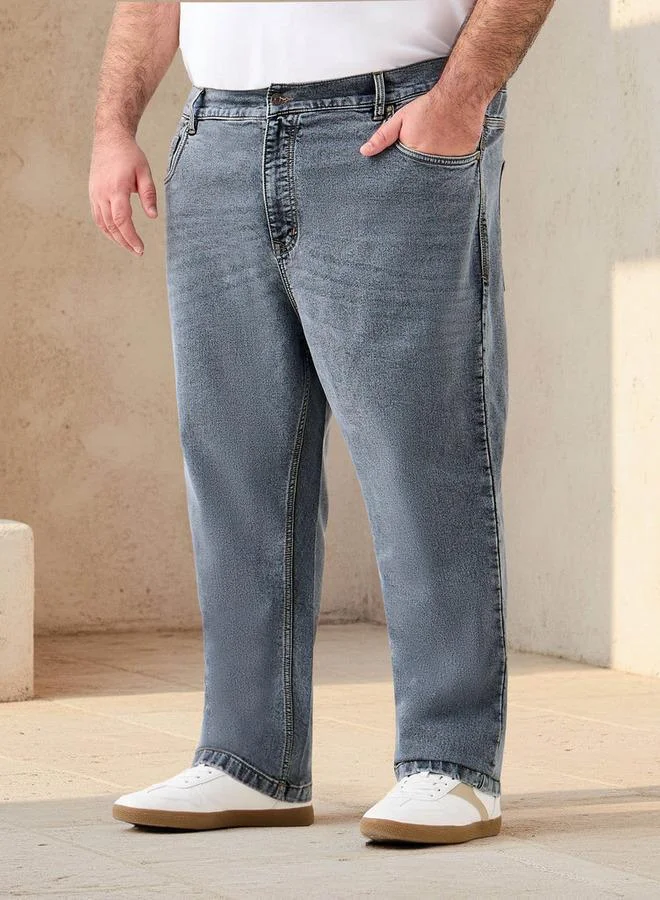 Maxim Men Relaxed Fit Flexi Waist Stretchable Jeans