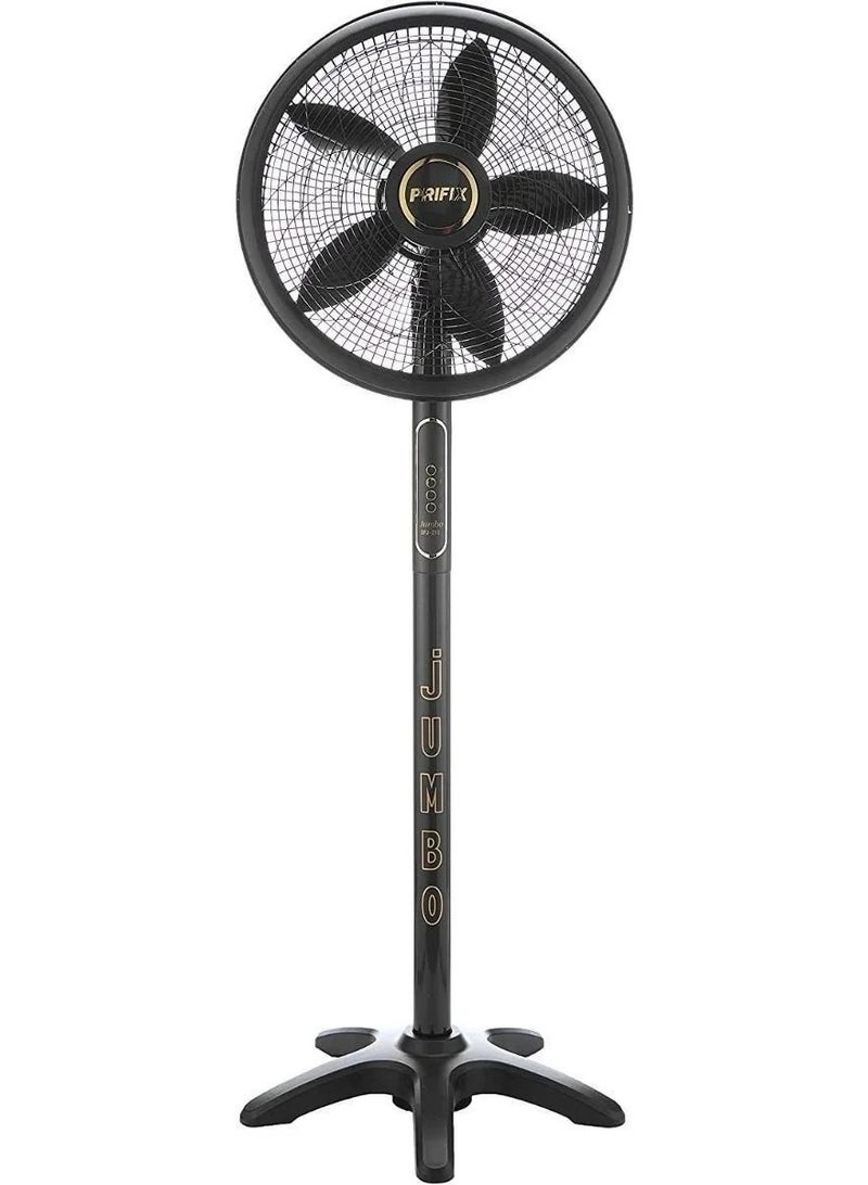 Prifix SFJ-210 Jumbo Stand Fan - 21 Inch - Black - Image 2