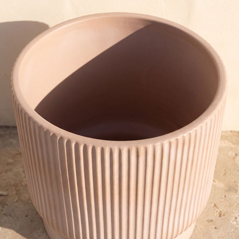 DANUBE HOME Ceramic Pot - 13.5X13.5X14.5 Terracotta, Multi Color, Refined Pot, Ceramic ,For Displaying Flowers, Herbs, Shrubs, Ornamental Plants - Image 3