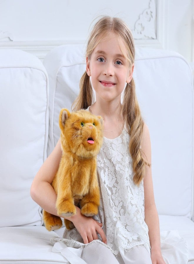 CU-MATE Electronic Walking Orange Cats, Realistic Interactive Puppy Pet Toy Cat, Walking, Barking,Wagging Tail & Talking,Present Pet Gifts for 3+ Year Boys Girls - Image 4