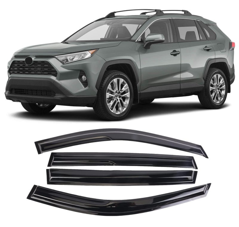 WONSABON Window Visors Rain Guards Deflector 4 Piece Set For 20192022 Toyota Rav4 94255 - Image 3