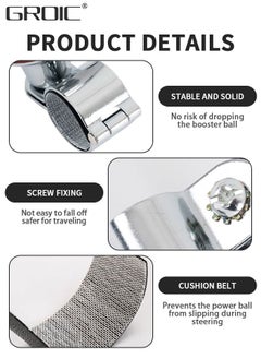 GROIC Car Steering Wheel Knob Spinners, Universal Vehicle Steering Wheel Ball Knob Vehicle, Steering Wheel Spinners Ball Suicide Knob for Car, Trucks, Tractors, Boat  - Image 4