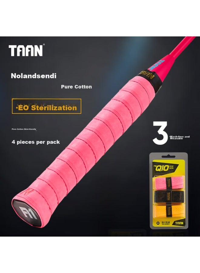 Taan Badminton Racket Grip Tape, Matte Anti-slip Sweat-absorbing Tennis Handle Tape, Q10 Three-pack - Image 1