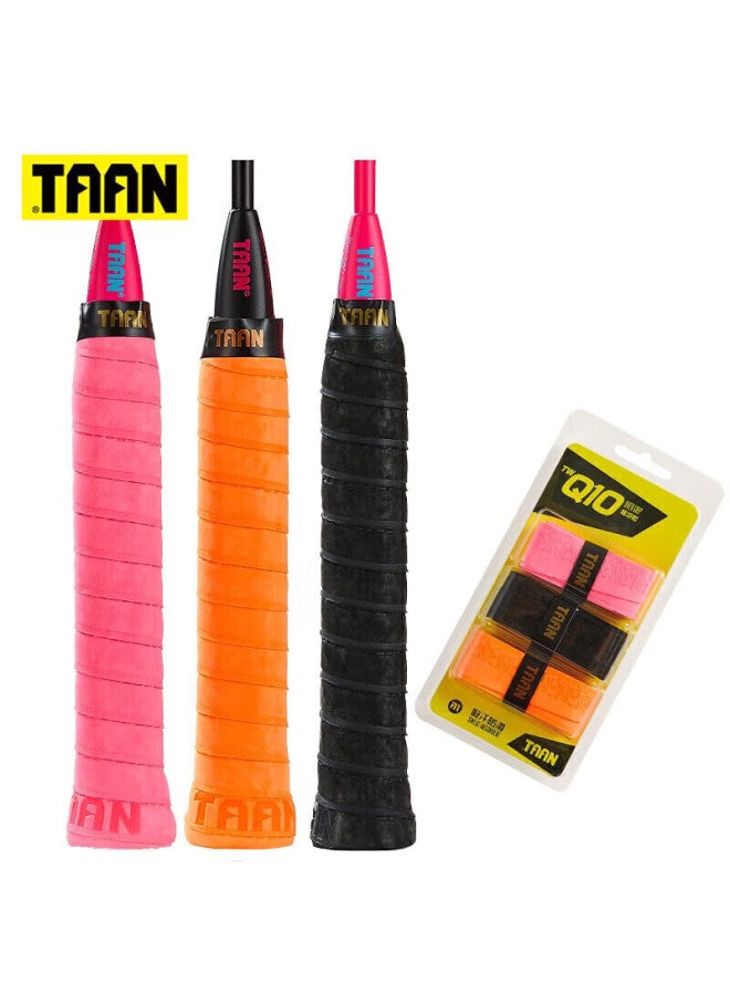 Taan Badminton Racket Grip Tape, Matte Anti-slip Sweat-absorbing Tennis Handle Tape, Q10 Three-pack - Image 2