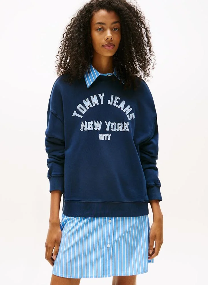 تومي جينز Graphic Pullover Sweatshirt