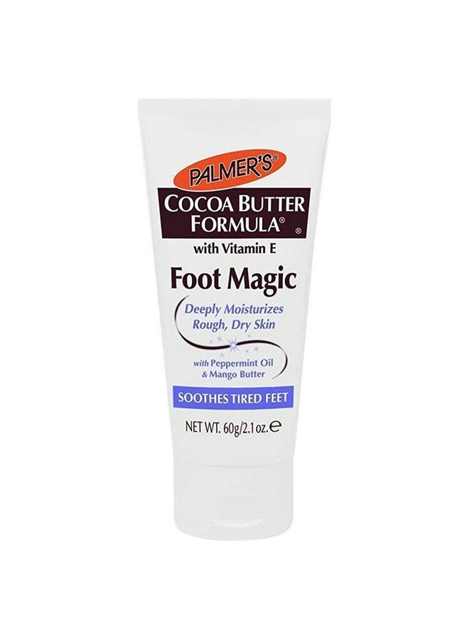 PALMER'S - Palmers Cocoa Butter Foot Magic Moisturizer 2.1 Ounce Tube (62Ml) (2 Pack) - Image 1