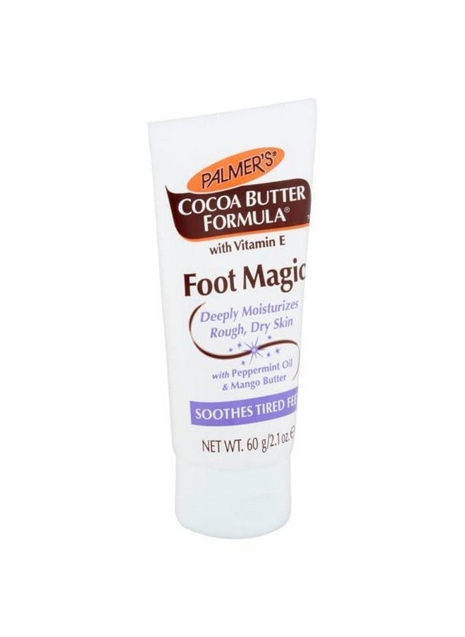 PALMER'S - Palmers Cocoa Butter Foot Magic Moisturizer 2.1 Ounce Tube (62Ml) (2 Pack) - Image 1