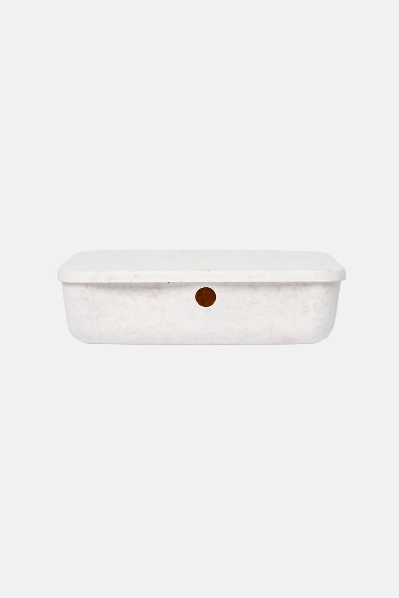 Muy Mucho Felt Box With Lid, Beige