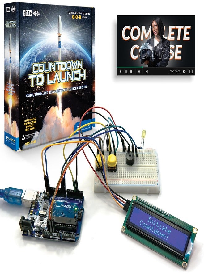 LINGO Countdown to Launch STEM Coding Kit - Build, Code & Explore Rocket Launch Concepts - Science Kits for Kids Ages 13+ Years for Birthdays & Holidays - Image 1