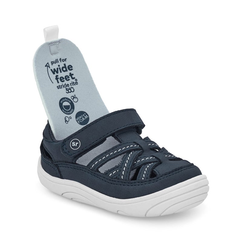Stride Rite 360 Boys Amos 2.0 Sandal, Navy - Image 2