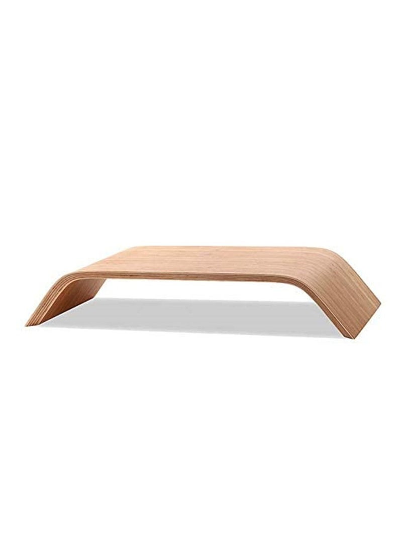 Bamboo Desktop Monitor Heighten Stand Computer Dock Holder Laptop Rack Display Bracket  - Image 2