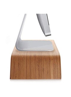 Generic Bamboo Desktop Monitor Heighten Stand Computer Dock Holder Laptop Rack Display Bracket  - Image 5