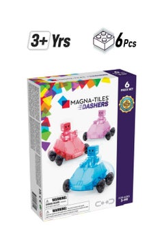 MAGNA-TILES Dashers 6-piece Magnetic Construction Set, The Original Magnetic Building Brand, Building Tiles, For Kids Ages 3+  - Image 1