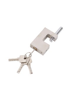 LAWAZIM Security Padlock -90mm- Heavy-Duty Monoblock Lock with High-Security 4 Key System, Durable Padlock for Home, Office & Apartment Doors Gates & Storage Reliable for Residential & Commercial Use  - Image 5