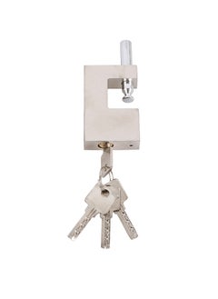 LAWAZIM Security Padlock -90mm- Heavy-Duty Monoblock Lock with High-Security 4 Key System, Durable Padlock for Home, Office & Apartment Doors Gates & Storage Reliable for Residential & Commercial Use  - Image 4