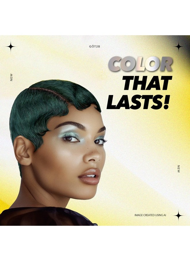 Got2b - Got2b Metallics Permanent Hair Color, M77 Mermaid Green - Image 1