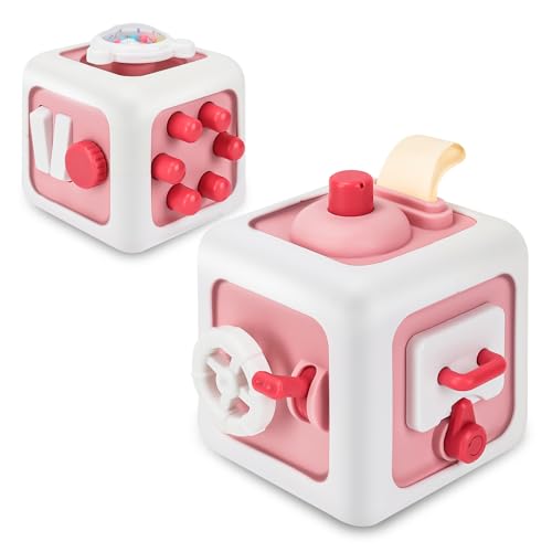 SOSUSHOE Toys for 1 Year Old Boy Girl Montessori Busy Board Busy Cube Travel Toys for Toddlers 13 1 Year Old Girl Boy Gifts Easter Basket Stuffers for Toddler - Image 1