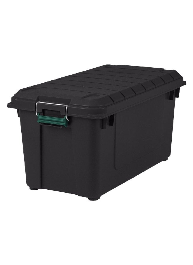 IRIS WeatherPro Durable Heavy-Duty Storage Container Black 82 Quart 296004  - Image 1