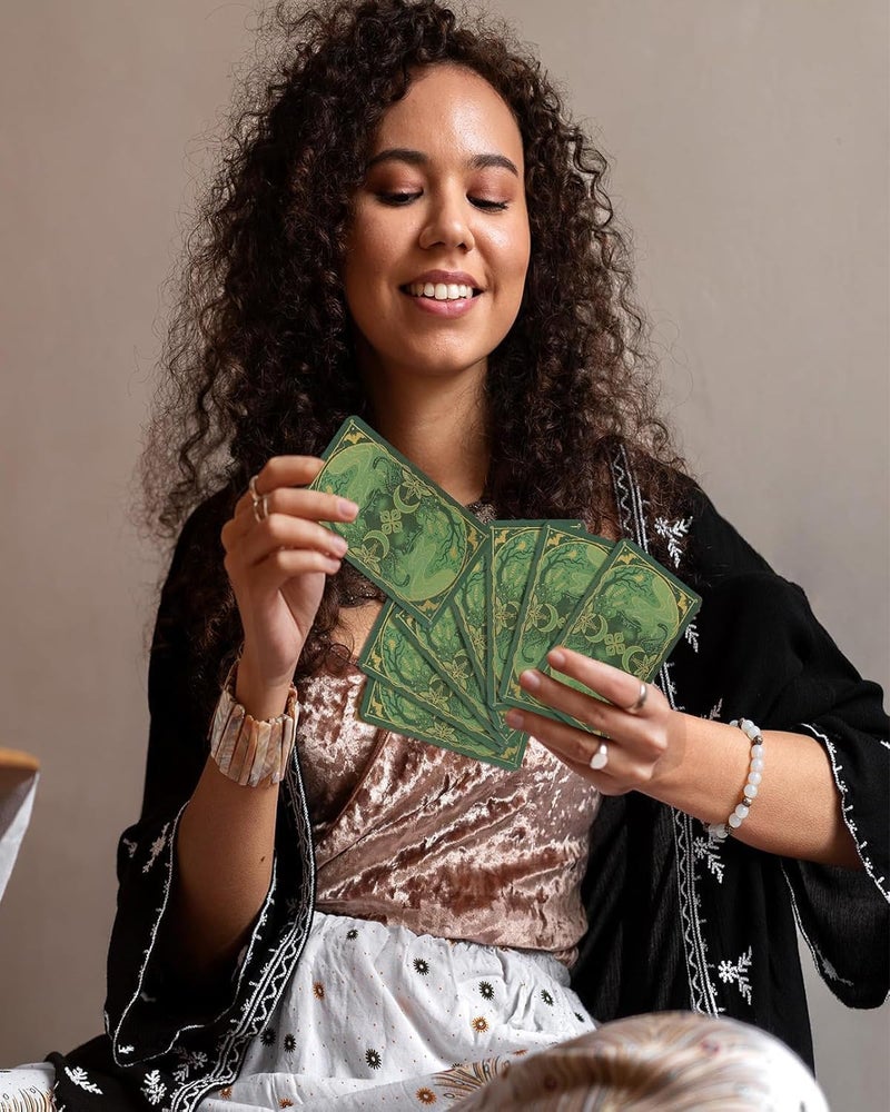 INOCEAN Tarot Card, Tarot of The Witch's Garden, Witch Garden Tarot is Suitable for Home Or Group Activities, Excluding Instruction Book, Tarot Cards Deck 78 Original - Image 3
