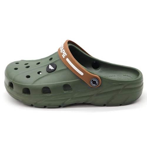 Red Tape Men's Designer Comfortable Clogs || Sandals with Adjustable Back Strap for Men Olive Green - Image 2