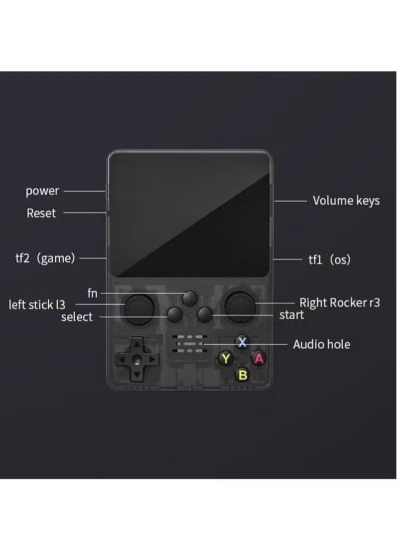 R35S Retro Handheld Game Console – 3.5" IPS HD Display, 15,000+ Preloaded Classic Games, 64GB Storage, Linux System, Portable Mini Gameboy-Style Console for PSP, Arcade & Retro Gaming - Image 2