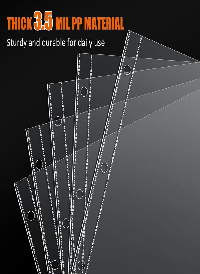 tutata 50 Pack Scrapbook Page Protectors, with 5 Dies Storage Sheets for Scrapbooking and Card Making, Die Cut Storage, Fit Scrapbook Binder and 12x12 Photo Album Refill Pages - Image 3