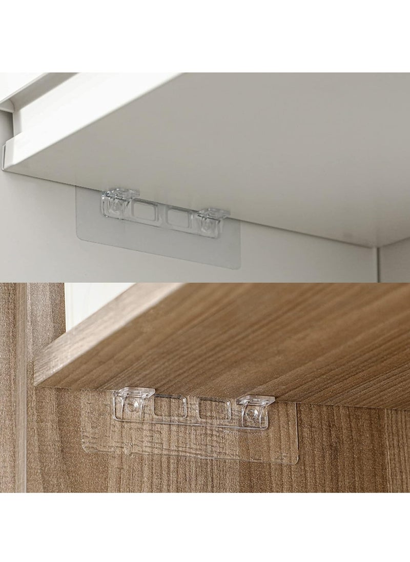 Oasisgalore 12-Pack No-Drill Self-Adhesive Shelf Support Pegs for Kitchen, Bookshelves, Closet  - Image 3