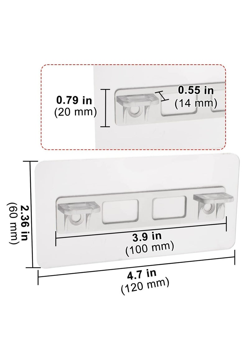 Oasisgalore 12-Pack No-Drill Self-Adhesive Shelf Support Pegs for Kitchen, Bookshelves, Closet  - Image 2