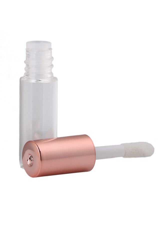 RDEXP - 1.2Ml Mini Refillable Travel Empty Lip Gloss Bottle Tube Vials Containers Inner Stopper Set Of 20 Rose Gold - Image 1